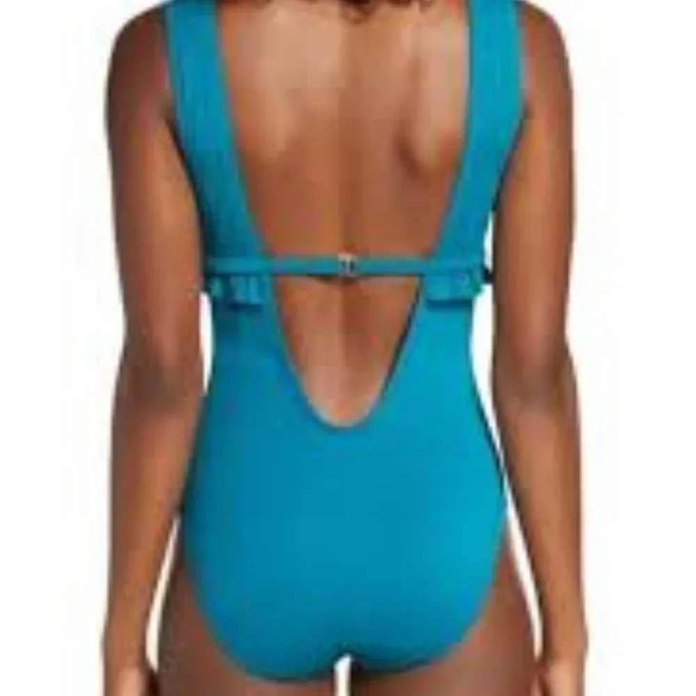 Chelsea28 Ruffle Trim One-Piece Swimsuit - Picture 5 of 5